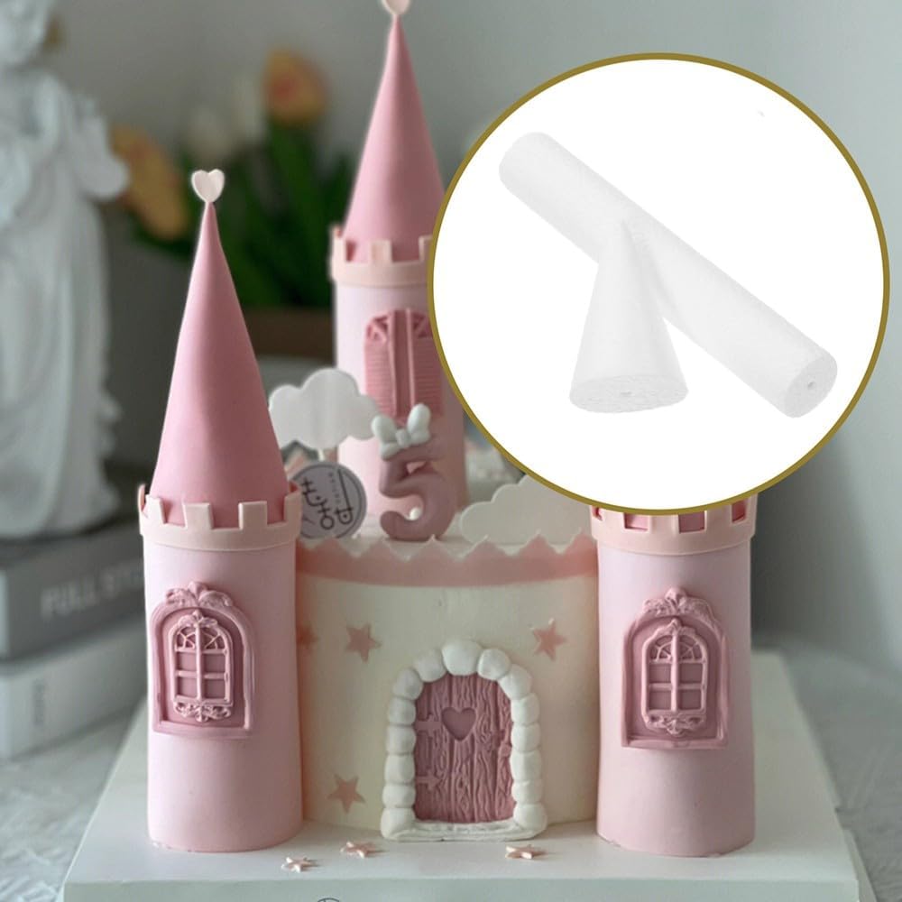 ya 11 9.14 baidiWhite Castle Foam Cake Set for Decorating & Crafts