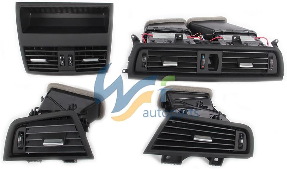 ya 10 9.16 baidi 4pcs Front Console Grill Dash AC Air Outlet Vent Fit for BMW 5 Series