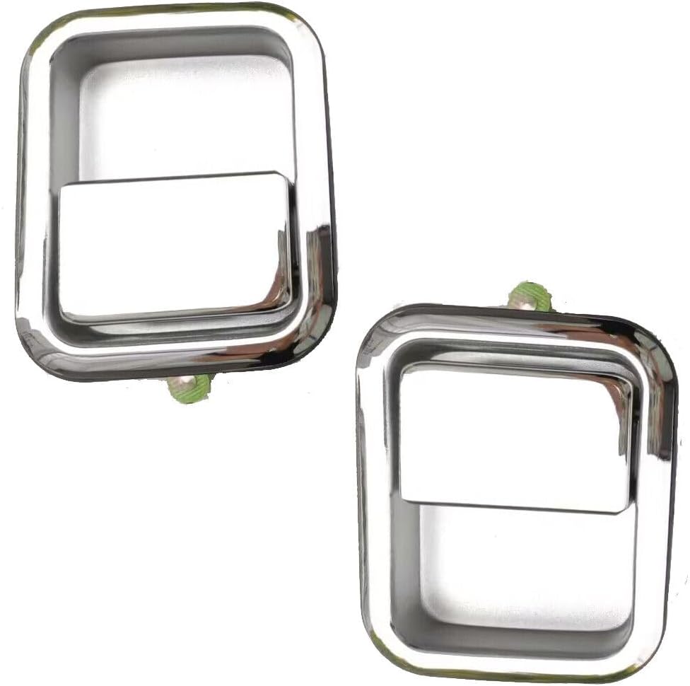 ya 4 8.8.2 Pair of Exterior Door Handles for 97-2006 for Jeep for Wrangler (TJ) Front Chrome Metal O
