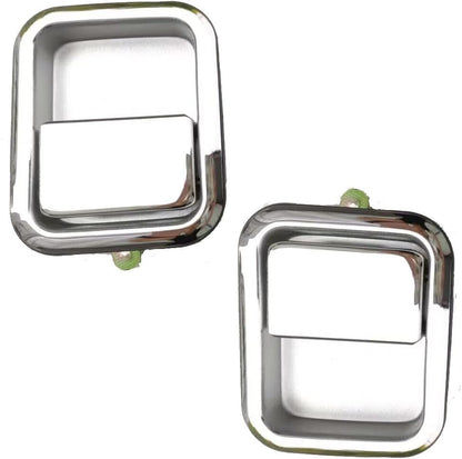ya 4 8.8.2 Pair of Exterior Door Handles for 97-2006 for Jeep for Wrangler (TJ) Front Chrome Metal O