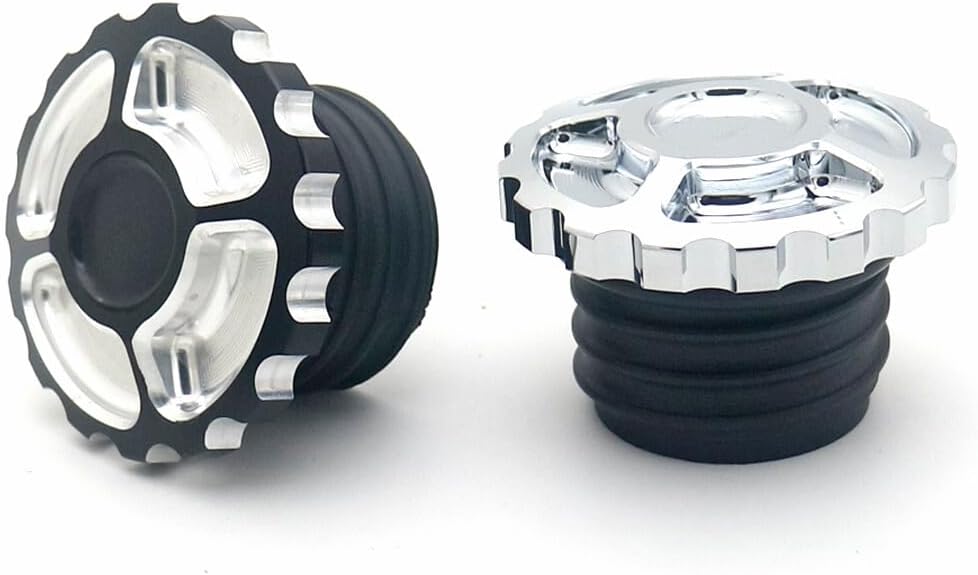 ya 9 10.24 CNC Edge Cut Vented Gas Tank Cap Fuel Cap for Harley Sportster XL Dyna Touring