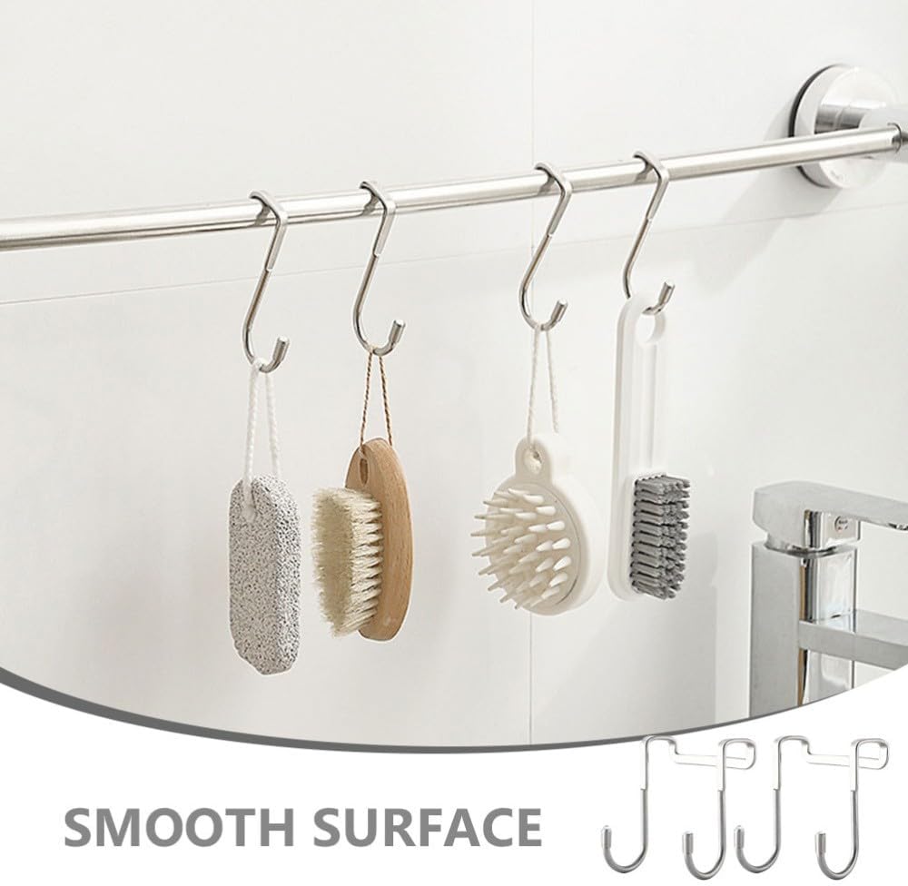 ya 26 10.21 baidi 4 Pcs Hook up Narrow Over Door Hooks Cabinet Multi-Functional Behind The