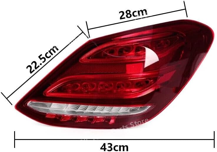 ya 7 8.24 baidi for Mercedes-Benz C-class W205 2014-2018 Left Turn Signal Light Rear Tail Lights