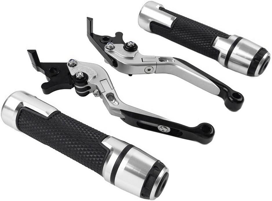 ya 10 9.16 zhengce Folding Extendable Brake Clutch Levers Handlebar Grip Set for Suzuki GSXR60