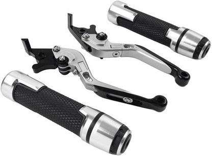 ya 10 9.16 zhengce Folding Extendable Brake Clutch Levers Handlebar Grip Set for Suzuki GSXR60