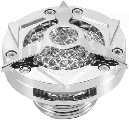 ya 13 9.15 baidi Chrome alloy motorcycle mesh fuel tank cap suitable for Harley Softail Sportster Dyna-