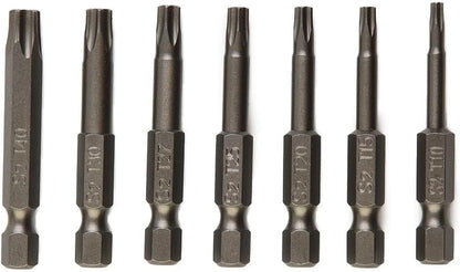 ya 26 10.21 baidi 7 Pcs/Set Screwdriver Bit Hollow Bits Magnetic/T15/T20/T25/T27/T30/T40