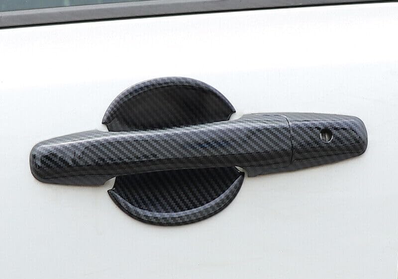 ya 2 8.15 Suitable for Honda Civic 8th 2006-2011 Carbon Fiber Side Door Handle + Bowl Cover Decoration 1 Set 