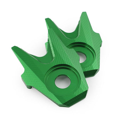 ya 9 10.24 for Kawasaki 300/250/Z250/300 2013-2016 Green Pair Rear Flat Fork Cover