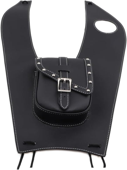 ya 9 10.24 PU Leather Tank Cap Panel Cover Bag for Kawasaki Vulcan VN500 VN800 VN900 VN1500