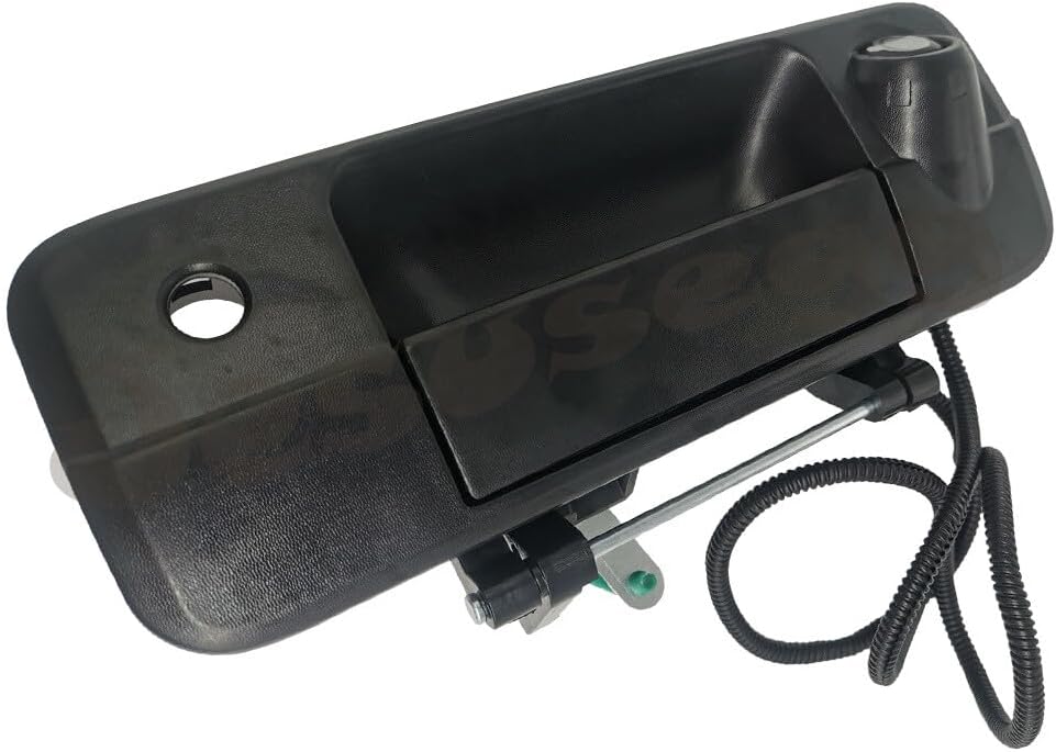 ya 10 9.16 baidi Black Tailgate Handle with Camera & Keyhole for Toyota Tundra 14-21 Tacoma 16-21