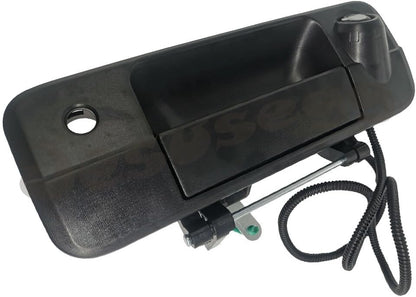ya 10 9.16 baidi Black Tailgate Handle with Camera & Keyhole for Toyota Tundra 14-21 Tacoma 16-21