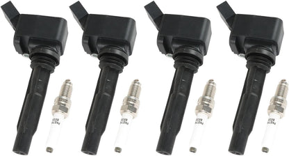 ya 9 10.24 Ignition Coils & Iridium Spark Plugs for VW for JETTA 1.4L 2016-2019 UF718