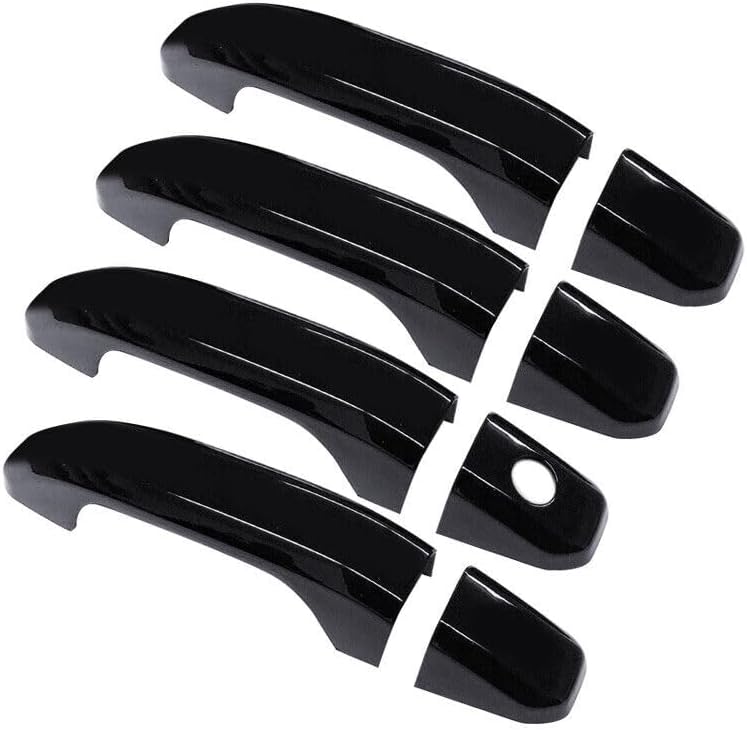 ya 2 8.15 Black Side Door Handle Protector Trim Fits: for GMC Sierra 1500 2500 3500 HD 14-19 @