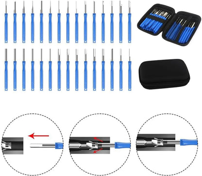ya 13 9.15 baidi 30Pcs Terminal Removal Tool Kit For Electrical Connector Pin Extraction