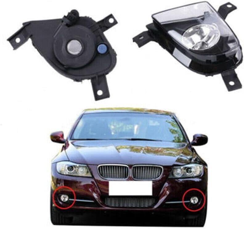 ya 7 8.24 baidi Pair Front Bumper Replace Fog Light Lamp Fit for BMW E90 E91 328i 335i 2009-2011