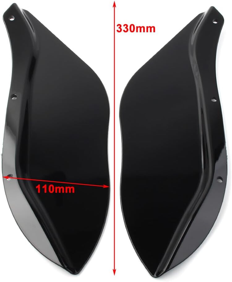 ya 4 8.10 Pair Side Fairing Windshield Air Deflector for Harley Street Electra Glide 96-13