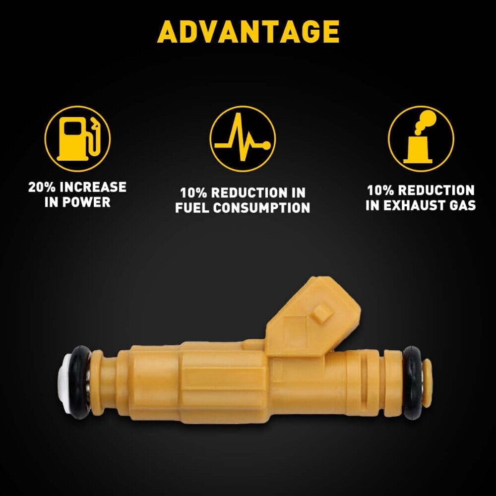 ya 10 9.16 baidi 6 Fuel Injectors For 1987-1998 for Jeep Cherokee 4.0 0280155710 EV1 4 Hole