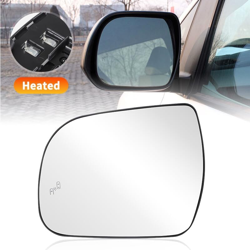 ya 2 8.15 Left Driver Side Heated Mirror Glass W/Blind Spot For 2011-2020 for Toyota for SIENNA