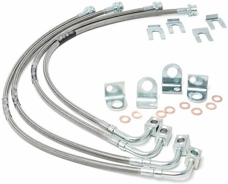 ya 10 9.16 baidi 89716 Front&Rear Stainless Brake Lines for Jeep for Wrangler 2.0 3.6L 3.8L 2007-2018