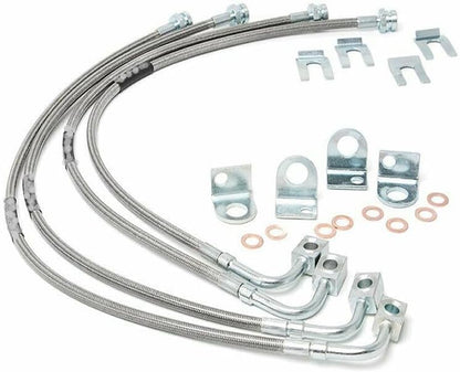 ya 10 9.16 baidi 89716 Front&Rear Stainless Brake Lines for Jeep for Wrangler 2.0 3.6L 3.8L 2007-2018
