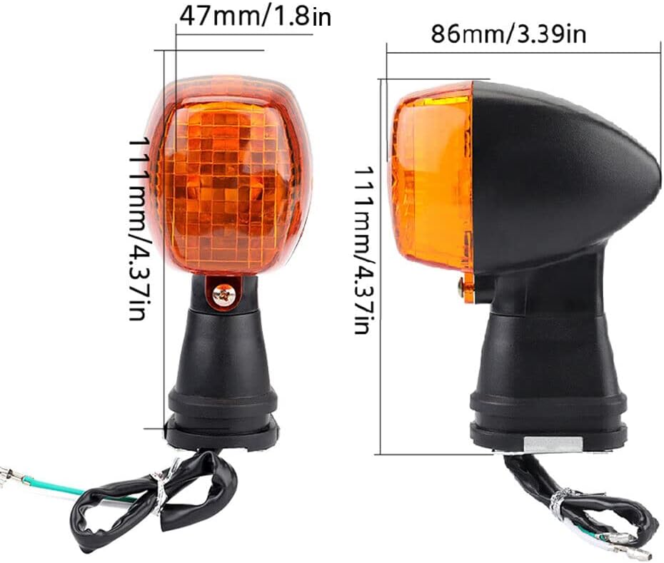 ya 4 8.10 Front Turn Signal Light Lamp for Kawasaki NINJA 500R ZRX1200S EX/GPZ 500/1100