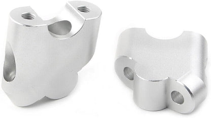 ya 4 8.8.2 HandleBar Clamp Riser Fit for Suzuki V-STROM DL 650XT 2015-2022 DL 1000 02-17 Silver