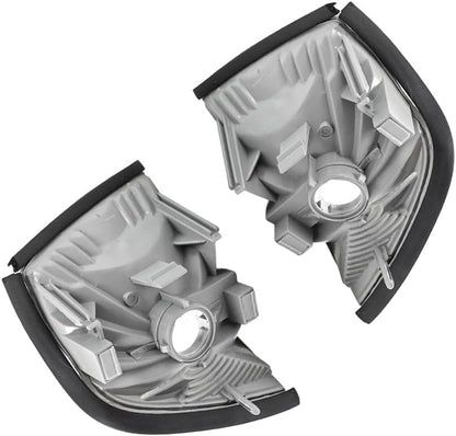 ya 5 8.10 Front LH & RH Turn Signal Corner Light Shell Clear Fits 3-Series E36 1992-1998