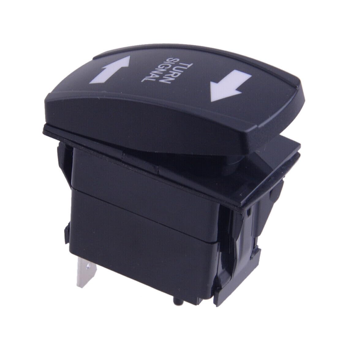 ya 6 8.14 Turn Signal Rocker Switch Flashing Green LED Suitable for Marine SUV ATV Motorcycle use 