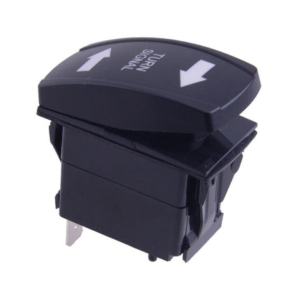 ya 6 8.14 Turn Signal Rocker Switch Flashing Green LED Suitable for Marine SUV ATV Motorcycle use 