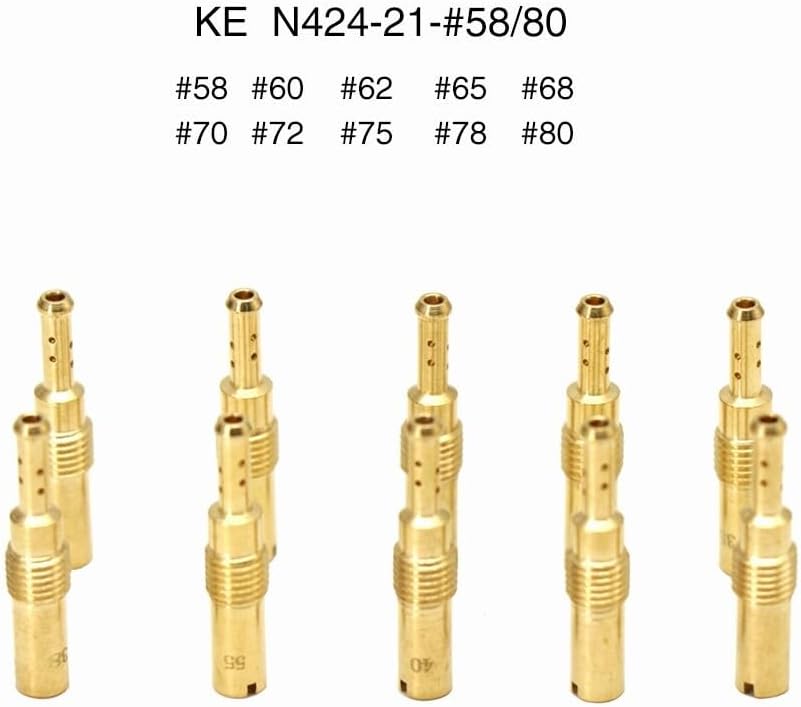 ya 2 8.15 10Pcs Carburetor Slow Jets Pilot Jet KitN424-21#58-#80 For CVK K32-K55 Carb Jet