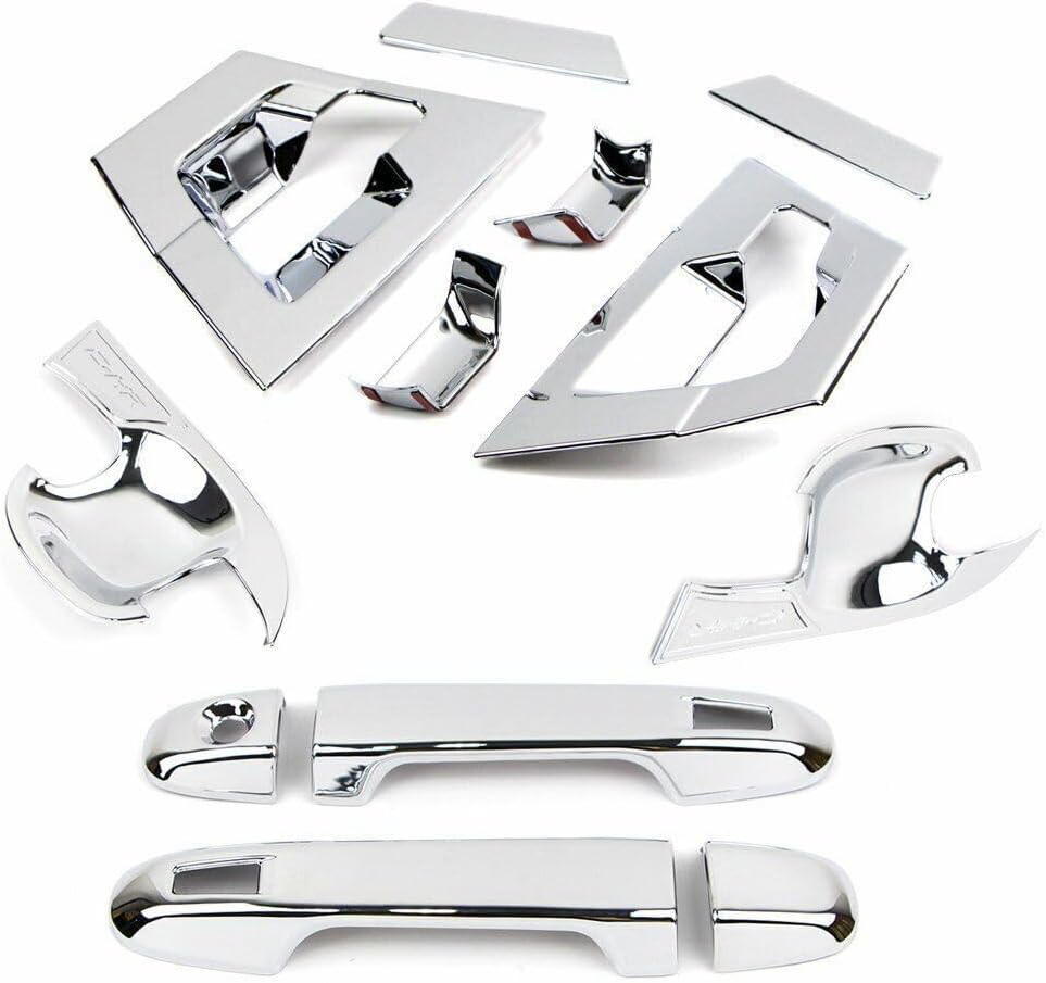 ya 5 8.10 for Toyota CHR C-HR 2018-22 ABS Chrome Out Side Door Handle Bowl Cover Trim 12X