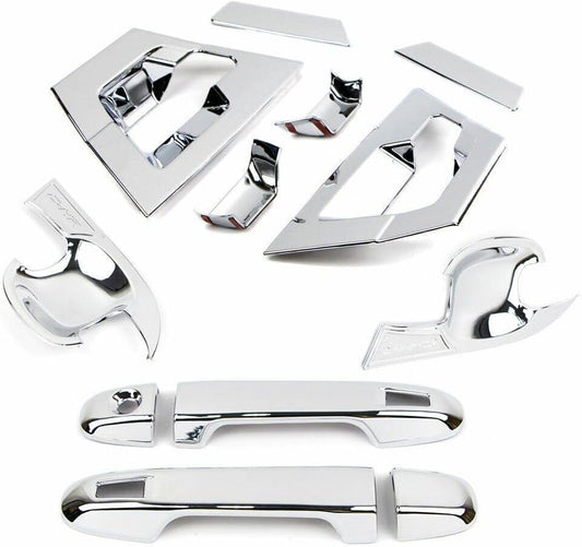 ya 5 8.10 for Toyota CHR C-HR 2018-22 ABS Chrome Out Side Door Handle Bowl Cover Trim 12X