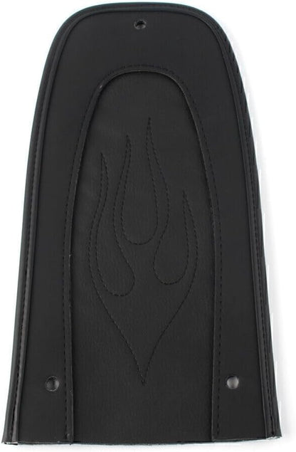 ya 4 8.8.2 Moto Drag Flame Stitch Leather Rear Fender Bib Fits for Harley Touring 1997-17 Black