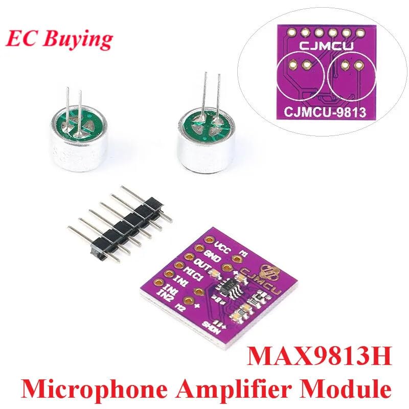 ya 16 10.20 baidi MAX9813H Microphone Amplifier Module: Dual Input Fixed Gain Low Noise