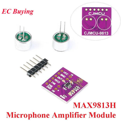 ya 16 10.20 baidi MAX9813H Microphone Amplifier Module: Dual Input Fixed Gain Low Noise