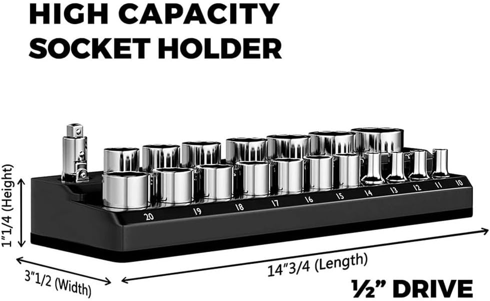 ya 14 9.20 baidi Keep Your Sockets Organized with Magnetic Socket Holder 12 38 14Drive Metric-3