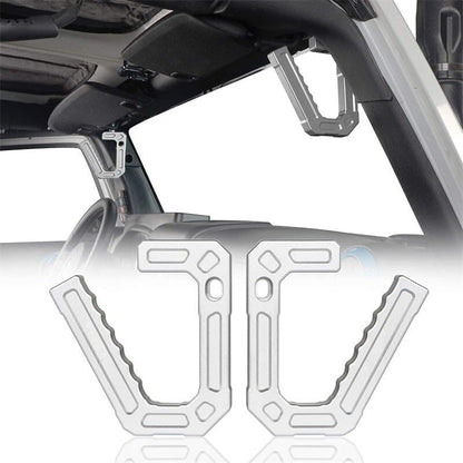 ya 4 8.24 baidi Aluminum Silver Front Grab Handle for 2007-2018 for Jeep Wrangler JK Grab Bar 