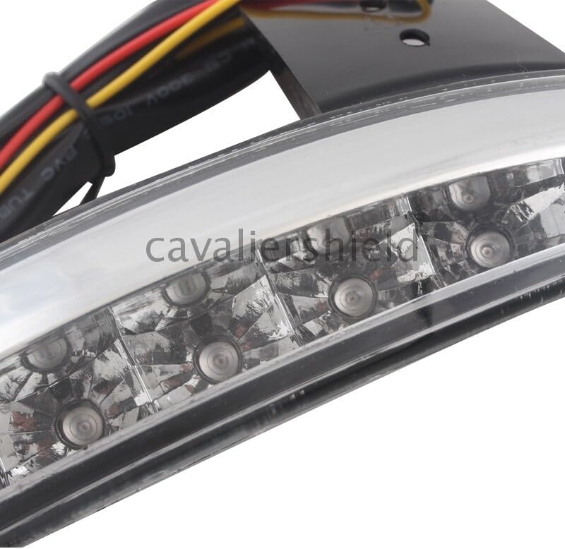ya 23 10.7 baidi Clear Lens Rear Fender Edge LED Brake Turn Signal Tail Light for Harley 883 1200