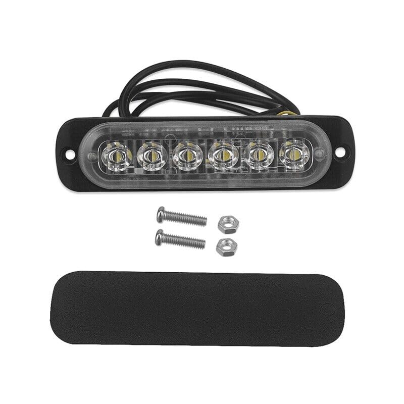 ya 4 8.8 6LED White Work Light, floodlight, Off-Road Driving Fog Light Strip, DC 12V-24V