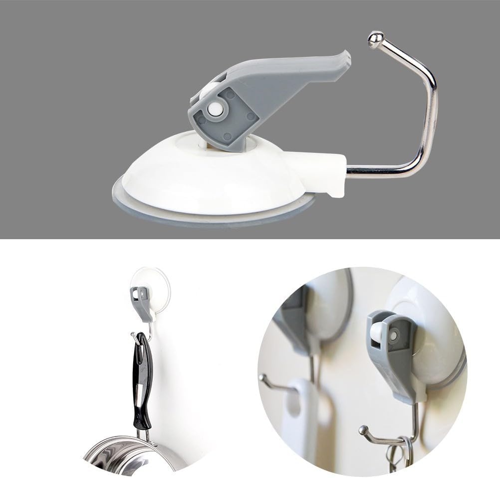 ya 26 10.21 baidi Removable Hooks Suction Cup Plastic Rack for Wall Shower Suciton Heavy Duty