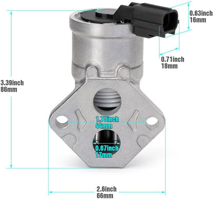 ya 11 9.14 baidi1PCS AC4073 2H1192 Idle Air Control Valve for Mazda Protege 1.6L 1999-2003 NEW