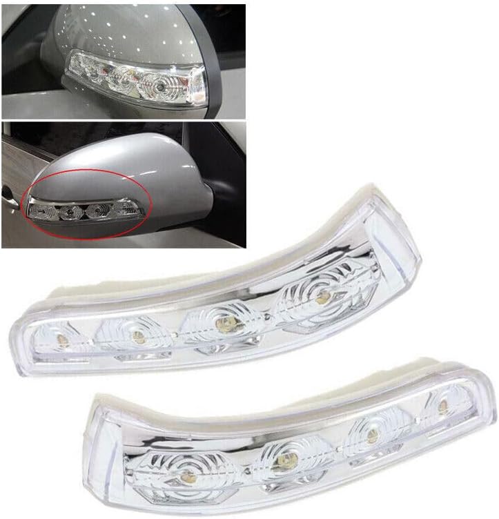 ya 4 8.10 1 Pair Side Mirror Light Turn Signal Repeater Lamp Fit for Hyundai I30 2009-2012