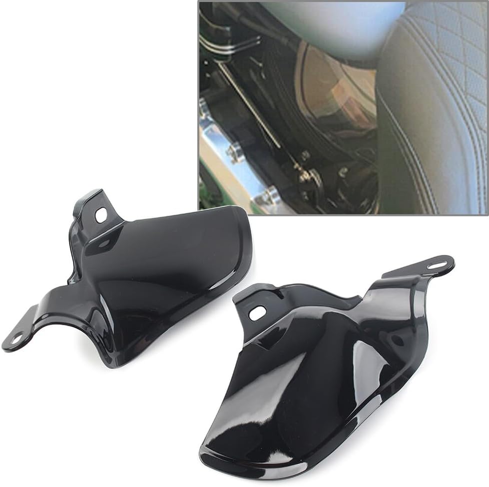 ya 14 9.20 zhengce Reflective Smoke Saddle Shield Air Heat Deflector for Harley Softail 2018-2-1