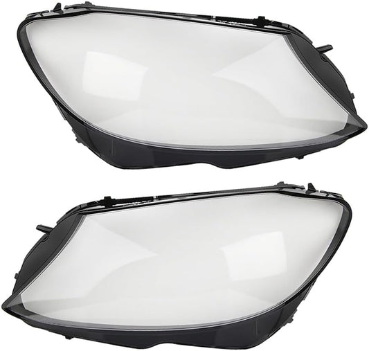 ya 4 8.10 Pair Headlight Lens Covers Clear Front for Mercedes-Benz C-Class W205 C200 14-17