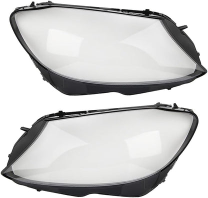 ya 11 9.14 zhengce Pair Headlight Lens Covers Clear Front for Mercedes-Benz C-Class W205 C200