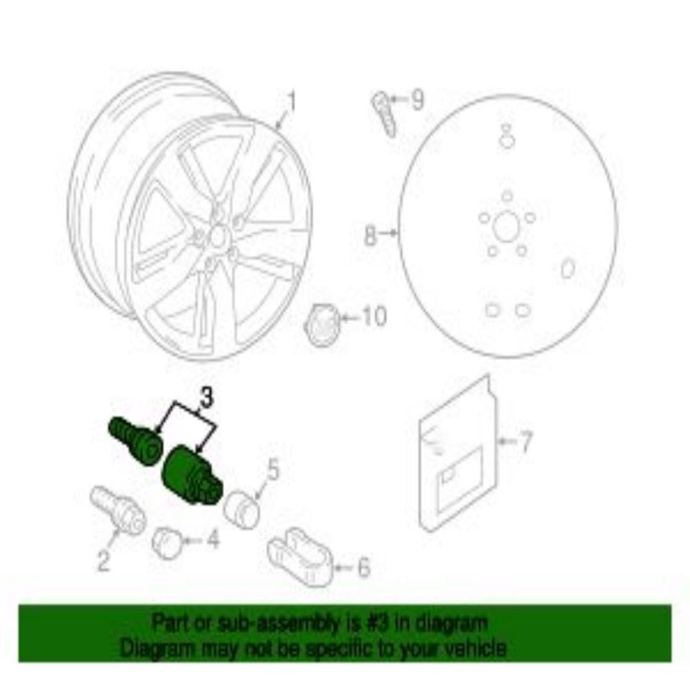 ya 10 9.16 baidi 8R0698139817 Wheel Bolt for Audi Q5 FY