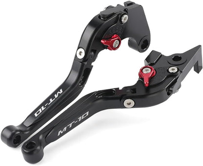ya 4 8.14 Adjustable Foldable Extendable Clutch Brake Levers for Yamaha MT-10/SP 2022-2024