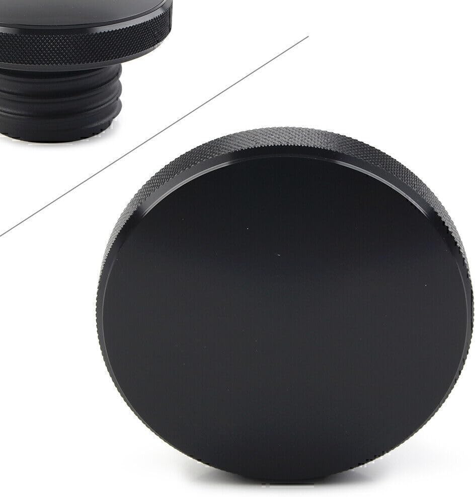 ya 9 10.24 Vented Fuel Tank Gas Cap Cover Fit for Harley Dyna Road King Heritage Softail Black