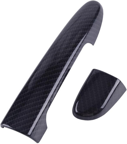 ya 11 9.14 zhengce 8-Pack ABS Carbon Fiber Door Handle Cover Decorative Protective Film Suitab